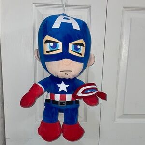 Captain America Plush Toy - Blue and Red
